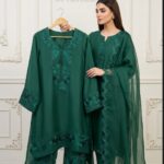 Premium Silk Embroidery Three-Piece Set