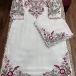 Ivory Blossom - Luxury Embroidered 3-Piece"SR 21