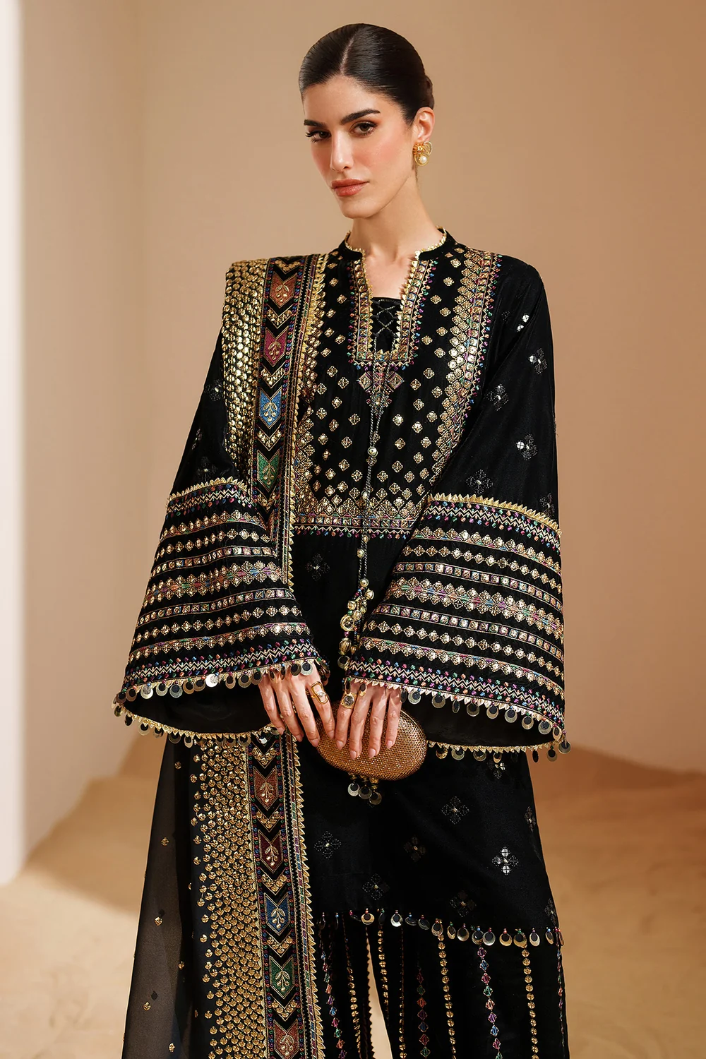 Embroidered Formal Three piece SR-18 - Image 6