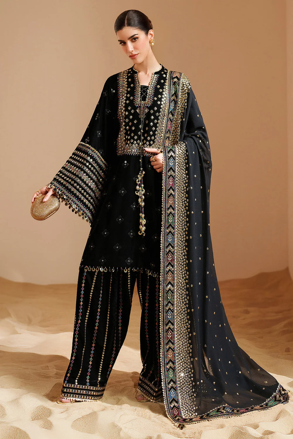 Embroidered Formal Three piece SR-18 - Image 3