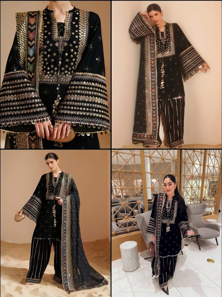 Embroidered Formal Three piece SR-18