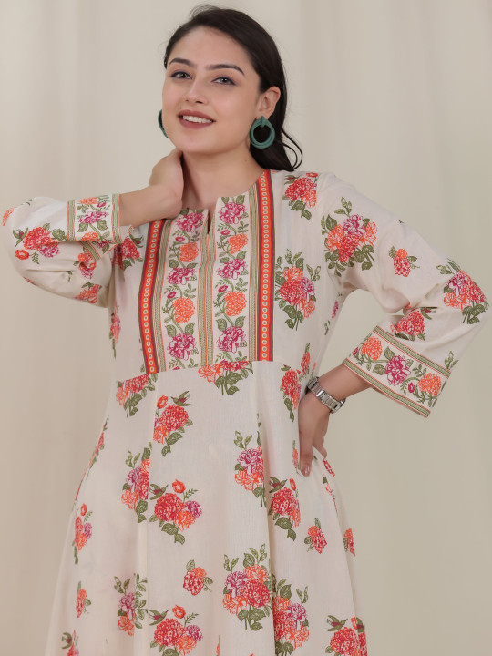 Women Linen Kurta Pant Dupatta Set ( SR-26 ) - Image 6